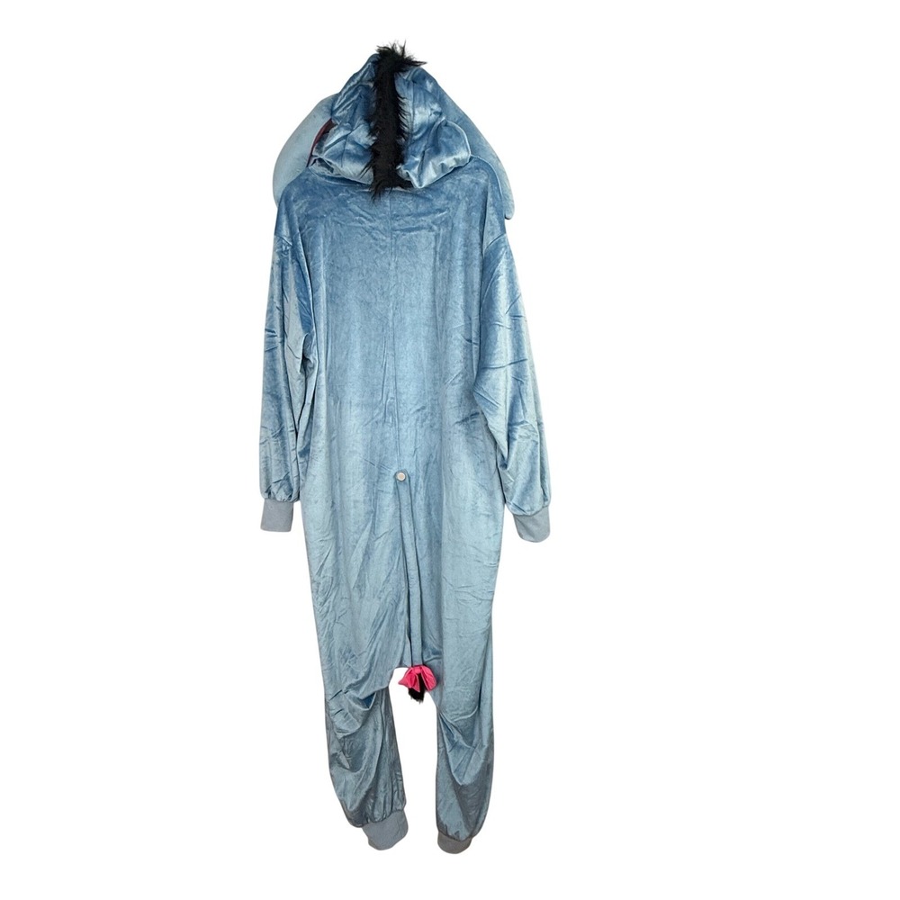 Disney Winnie the Pooh Eeyore Jumpsuit Costume Pajamas Blue L/XL - Picture 2 of 14